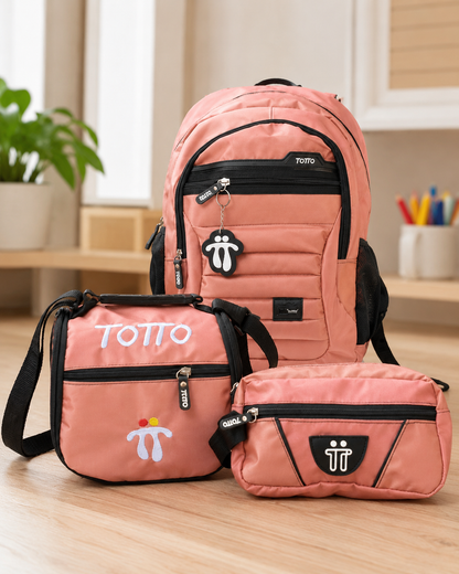 Morral Tipo Totto 3x1 – Incluye Lonchera + Cartuchera – Oferta Especial 85% OFF 🎁