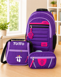 Morado con Fucsia