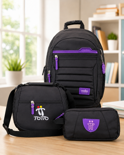 Morral Tipo Totto 3x1 – Incluye Lonchera + Cartuchera – Oferta Especial 85% OFF 🎁