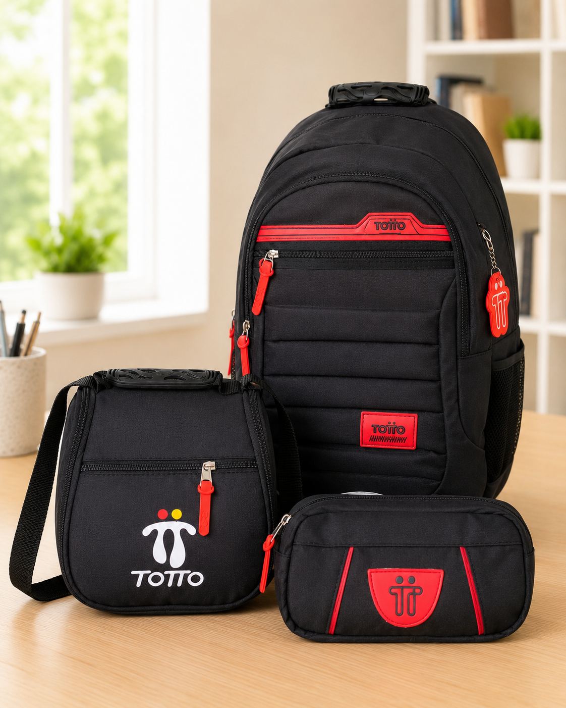 Morral Tipo Totto 3x1 – Incluye Lonchera + Cartuchera – Oferta Especial 85% OFF 🎁