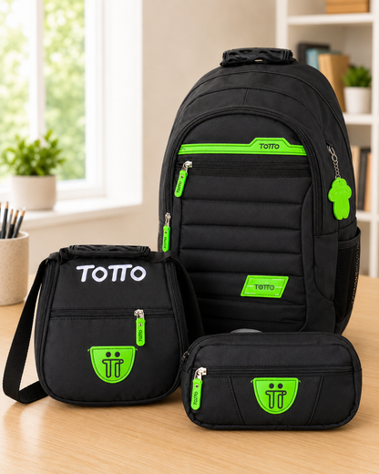 Morral Tipo Totto 3x1 – Incluye Lonchera + Cartuchera – Oferta Especial 85% OFF 🎁