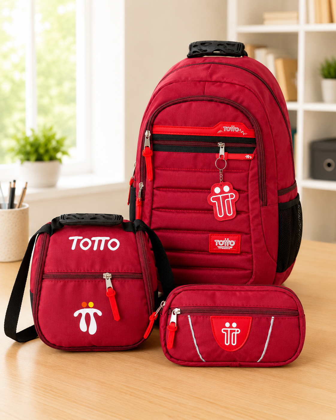 Morral Tipo Totto 3x1 – Incluye Lonchera + Cartuchera – Oferta Especial 85% OFF 🎁